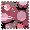 Interstellar, Nebula Pink - Motorised Roman Blind